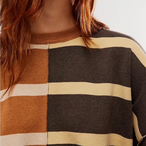 Free People Uptown Strip Pullover Size XS - Picture 3 of 8